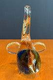 Vintage Murano Hand-Blown Art Glass Elephant Figurine Trunk Up Good Luck