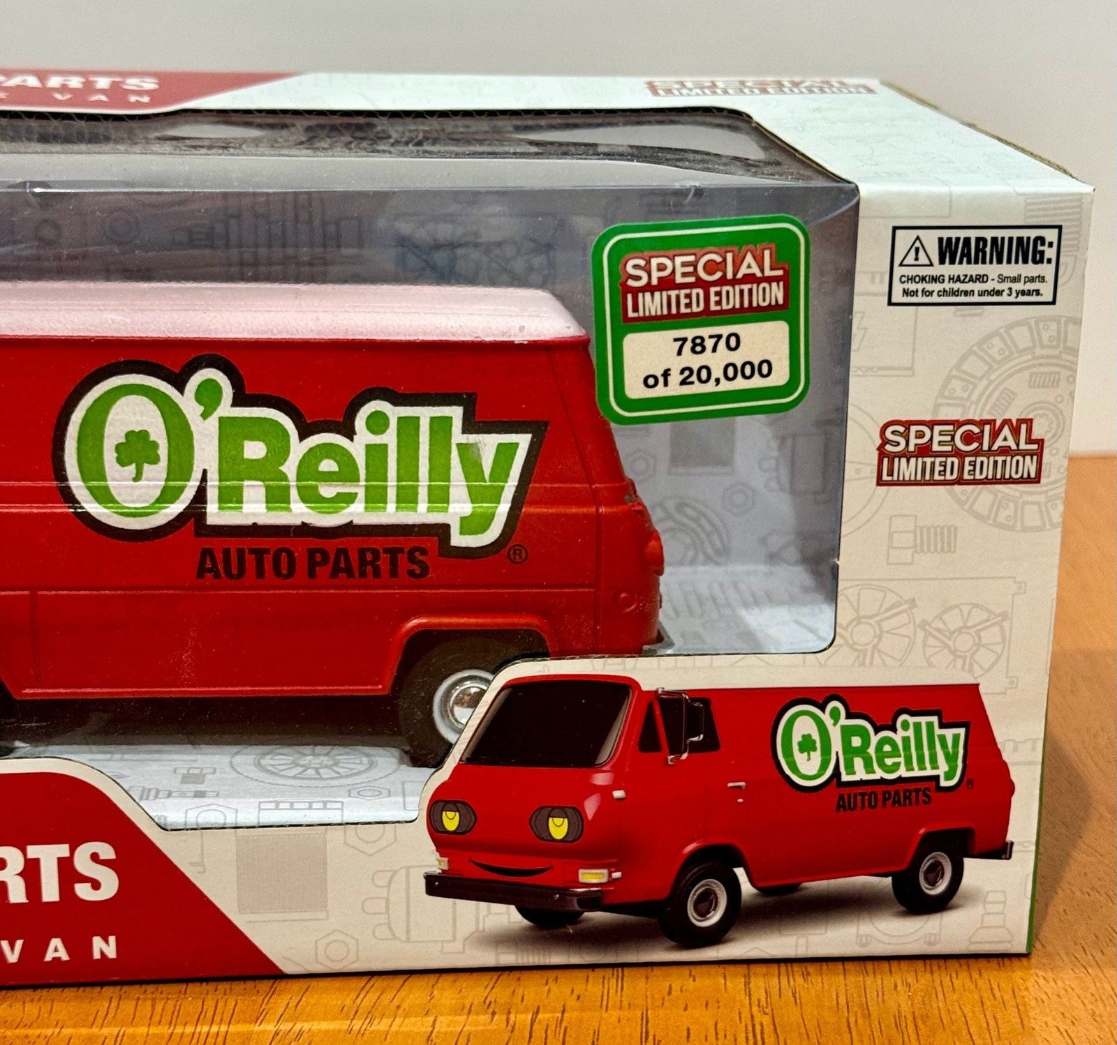 World Tech Toys O'Reilly Auto Parts Diecast Service Van Special Ltd Ed 7870