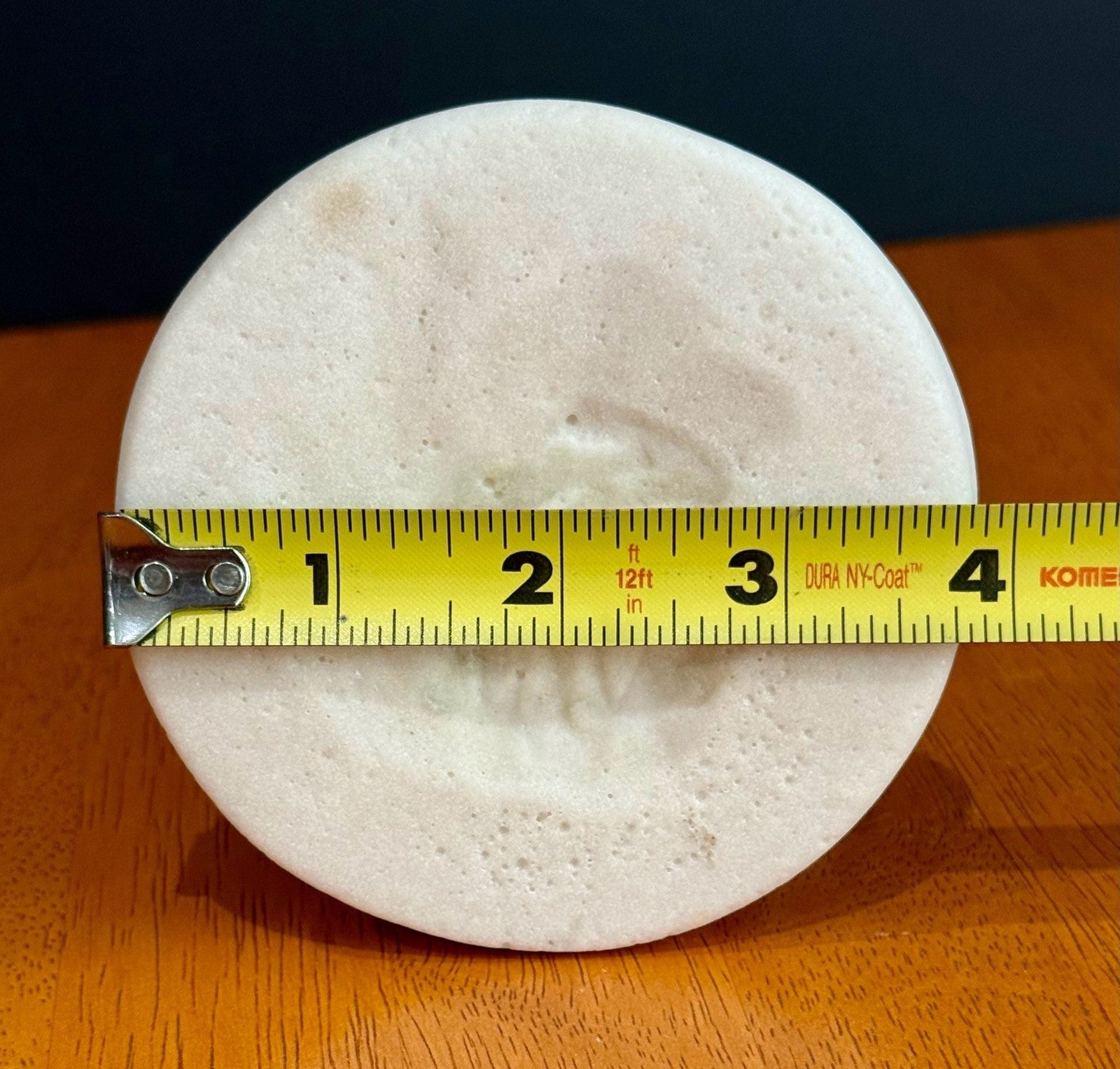 Antique 1900s Salt Dough Figural Cherub White Candlestick Holder