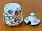 Vintage Minton Haddon Hall Bone China Mustard or Condiment Pot with Lid