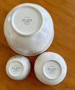 Rae Dunn Artisan Collection Pizza Night Bowl Set Microwave Dishwasher Safe White