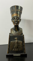 Vintage Heavy Bronze Finished Replica Ancient Egyptian Queen Nefertiti