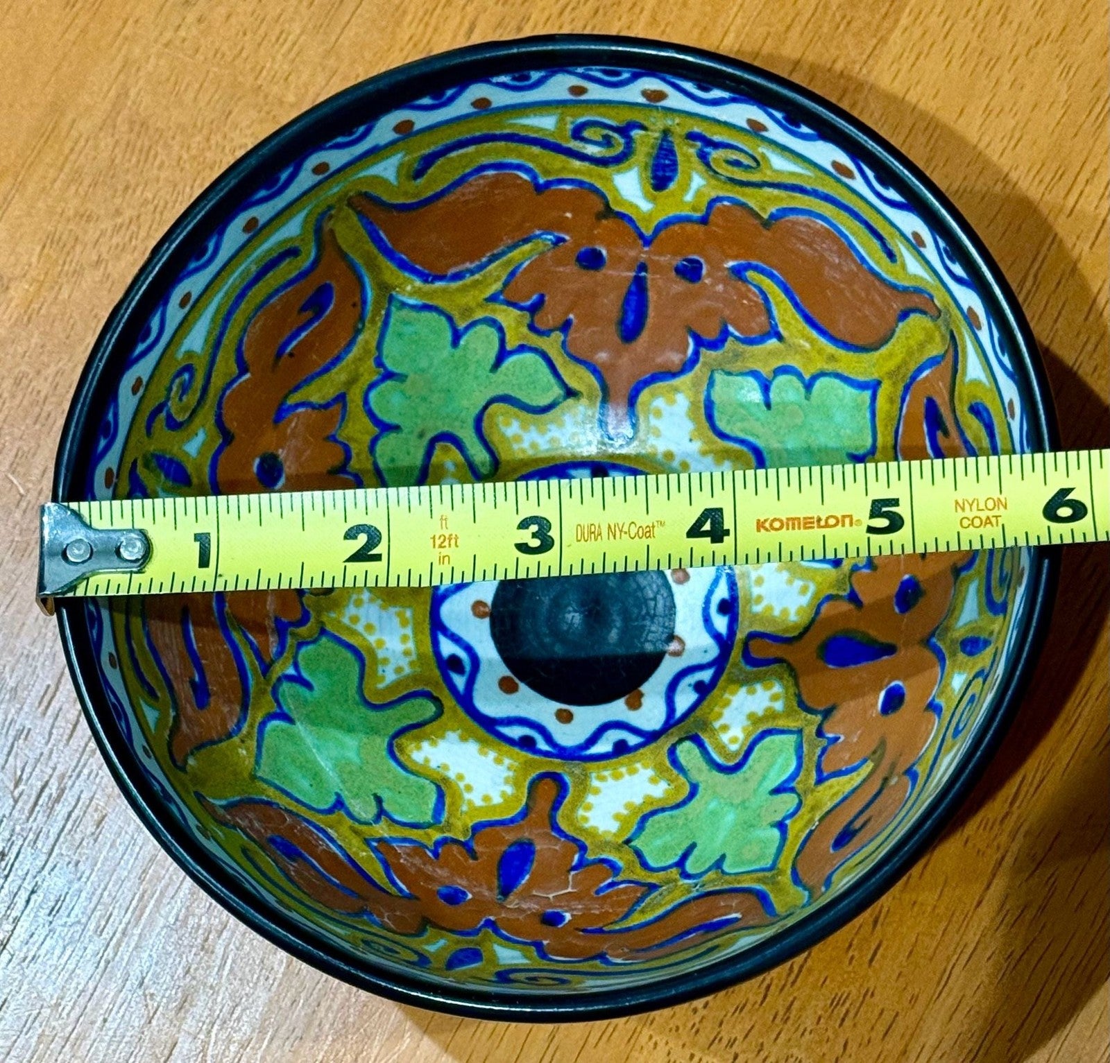 Antique PZH BEEK Model #8 Ceramic Bowl Gouda Holland Art Deco Floral Circa 1923