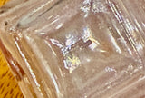 Vintage IRICE Art Deco Clear Glass Pyramid Individual Salt Shaker