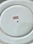 Vintage Made in Japan Moss Rose Gravy Boat with Attached Underplate Red White