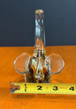 Vintage Murano Hand-Blown Art Glass Elephant Figurine Trunk Up Good Luck
