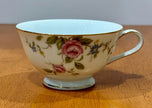 Vintage Noritake Firenze Gold Trim Tea Cup 6674 Floral Moss Rose