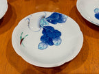 Vintage Set of 4 Traditional Japanese Arita Ware Porcelain Bowls Blue White