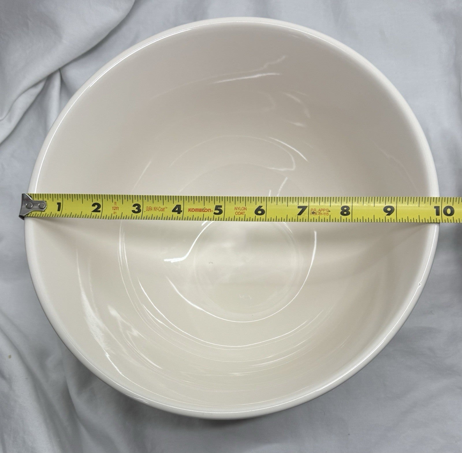 Rae Dunn Artisan Collection Pizza Night Bowl Set Microwave Dishwasher Safe White