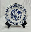 Vintage Blue Danube China Blue Onion Pattern Rimmed 8 1/4