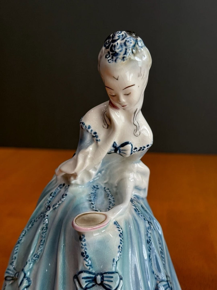 Vintage Goldscheider Everlast Porcelain Victorian Lady Figurines Set of 2