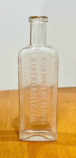 California Fig Syrup Co. Antique Glass Medicine Bottle Clear