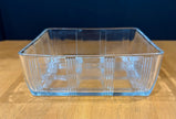 Vintage Hazel Atlas Clear Glass Square Baking Tart Pan Refrigerator Dish
