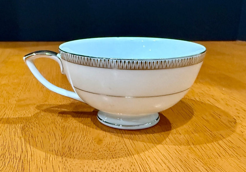 Vintage Mikasa Barclay Pattern 8258 Fine China Footed Teacup Coffee Cup