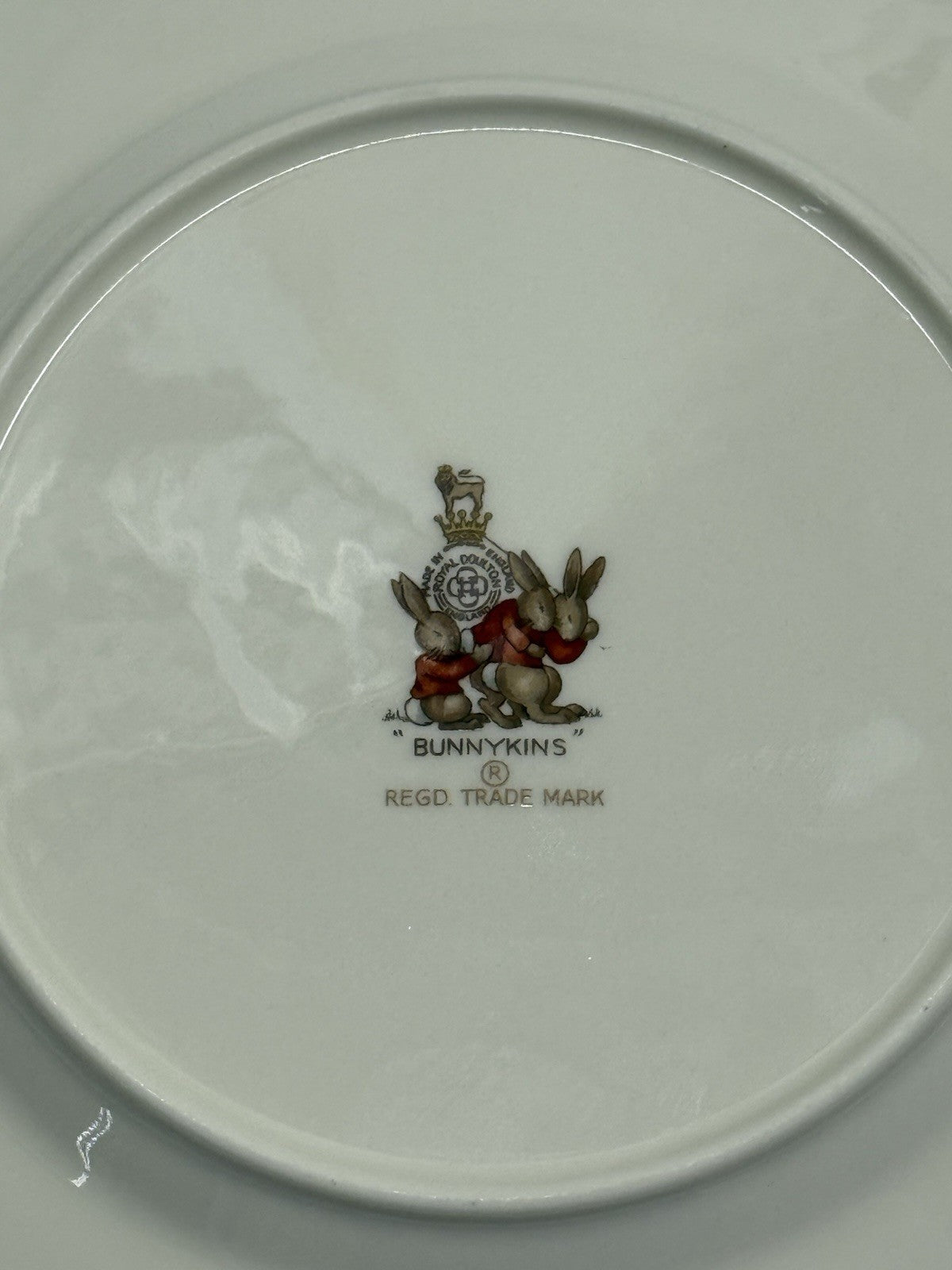 Vintage Royal Doulton  Bunnykins 1936  Collectible 6 Bunny’s On A Raft  8” Plate