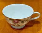 Vintage Noritake Firenze Gold Trim Tea Cup 6674 Floral Moss Rose
