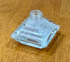 Vintage IRICE Art Deco Clear Glass Pyramid Individual Salt Shaker