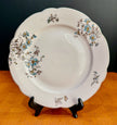 Vintage BSM Fine Porcelain Floral Scalloped Dinner Plate Blue Yellow