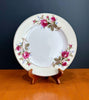 Vintage Moss Rose Fine China Luncheon Dinner Plate Made Japan Gold Rim