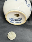 Vintage Blue Danube Floral Blue Onion Pattern Salt & Pepper Shaker Set Japan