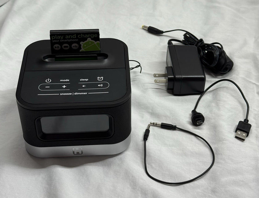 iHome iC50 FM Stereo Alarm Clock Radio Dock Android Smartphones Programmable