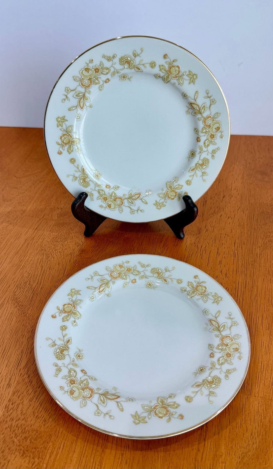 Vintage Set of 2 Majestic China Meredith 305 Bread and Butter Plates Japan Floral
