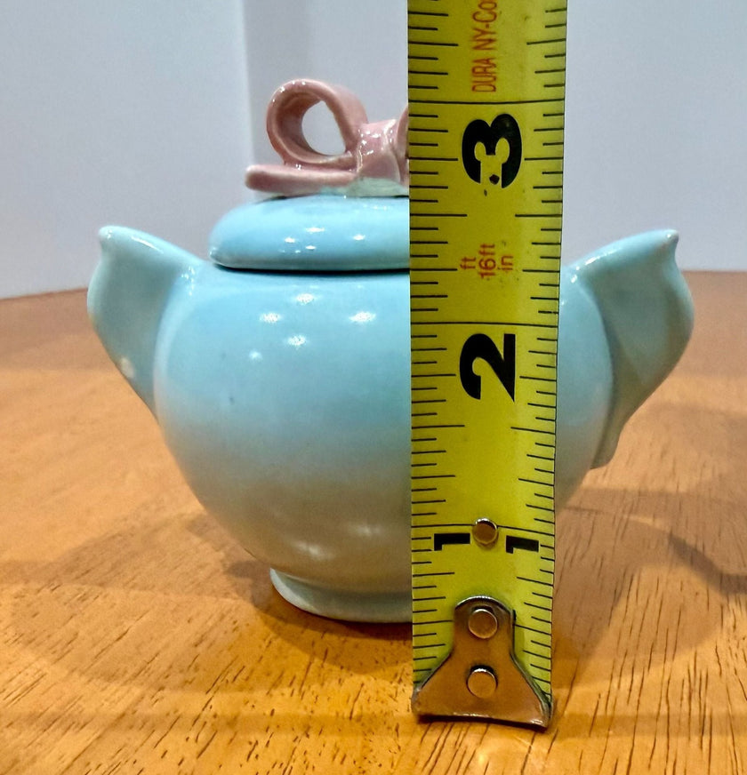 Vintage 1940s Dorette Saltzman Child's Tea Set Teapot Sugar Bowl Creamer