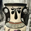 Vintage Amphora Made in Greece Hand Painted Art Pottery Greek Replica Urn Vase