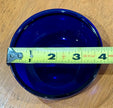 Vintage Cobalt Blue Glass Small Serving Bowl Condiment Dish