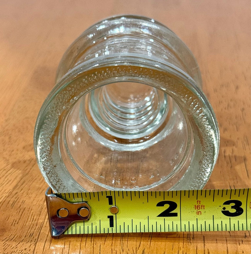 Vintage Hemingray 16 Clear Glass Insulator Made in USA 9-48 :::