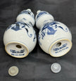 Vintage Blue Danube Floral Blue Onion Pattern Salt & Pepper Shaker Set Japan