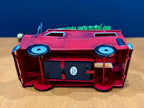 Enchanted Forest Red Metal Truck Christmas Decor Toy