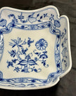 Antique Carl Teichert Meissen Blue Onion Porcelain Bowl 9” Circa 1882-1929 RARE!