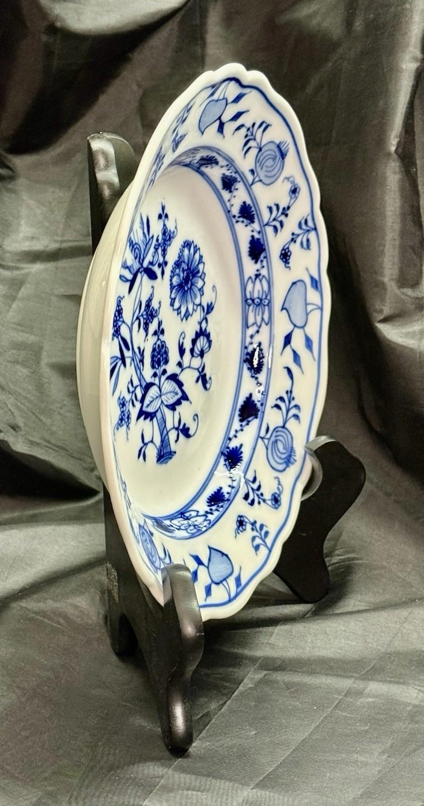 Antique Meissen Blue Onion 9” Soup Bowl 1900-1925 Excellent - Pristine Condition