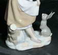 RETIRED LLADRÓ Rabbits Food #4826 Young Girl Bunny Figurine with Original Box