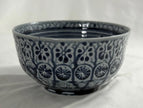 Vintage Arita Ware Blue White Porcelain Sugar Bowl Traditional Japanese Pottery
