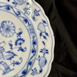 Antique Set Of 4 Ernst Teichert Meissen Blue Onion Luncheon Plates 8.5” Germany