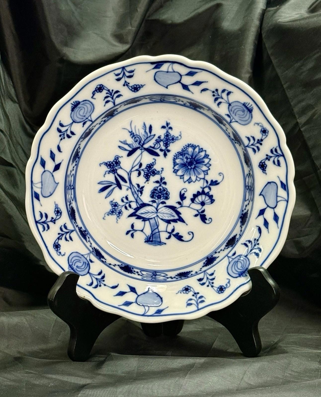 Antique Meissen Blue Onion 9” Soup Bowl 1900-1925 Excellent - Pristine Condition