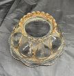 Antique EAPG Beaumont Glass Co Clear Duchess 103 OMN 8.5” Serving Bowl Gold Trim