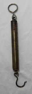 Antique Chatillon Brass Hanging Scale 4 Lb Capacity Fish Produce Spring Scale