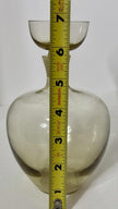 Ekenas Sweden Amber Glass Decanter with Shot Glass Stopper Scandinavian Modern
