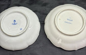 Antique Set 2 Ernst Teichert Meissen Coupe Cereal Bowl 5.25” Blue Onion Pattern
