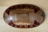 Vintage Hand Carved African Rosewood Oval Elephant Bowl 8” Long