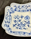 Antique Carl Teichert Meissen Blue Onion Porcelain Bowl 9” Circa 1882-1929 RARE!