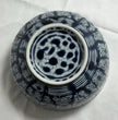 Vintage Arita Ware Blue White Porcelain Sugar Bowl Traditional Japanese Pottery