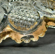Antique (EAPG) Trinket Bowl US Glass Co # 15093 The States Gilded Sawtooth Edge