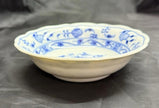 Antique Ernst Teichert Meissen Salad Bowl 5 3/4” Blue Onion Pattern Cereal Bowl