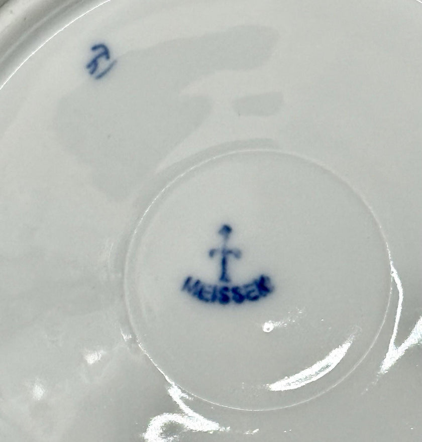 Antique Meissen Blue Onion 9” Soup Bowl 1900-1925 Excellent - Pristine Condition
