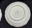 Antique Set 2 Ernst Teichert Meissen Coupe Cereal Bowl 5.25” Blue Onion Pattern