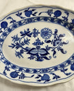 Antique LS&S Meissen Blue Onion Oval Platter 11.5 inch Lazarus Straus and Sons RARE!